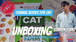 Unboxing Oswaal Book for CAT 2024  | Free Rs. 100 coupon code  | Honest review by @GrwupwidAnik