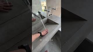 Столешница с интегрируемой раковиной из керамогранита#рекомендации#рек#раковина#топ #tile#short