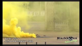 Jumbo Rauchfackel Gelb | Blackboxx Fireworks Produktvideo