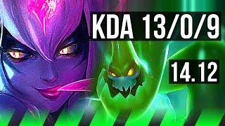 EVELYNN vs ZAC (JGL) | 13/0/9, 66% winrate, Legendary | EUW Master | 14.12