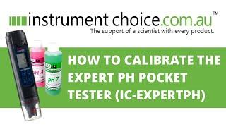 How to Calibrate the Expert pH Pocket Tester (IC-ExpertpH)