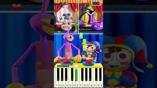 Jax and Pomni Reacts - The Amazing Digital Circus @gringoose - Piano Tutorial