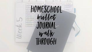 Homeschool Bullet Journal Walk Through