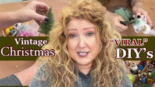 VIRAL CHRISTMAS DIY IDEAS * Vintage Christmas * Repurposes old thrifted items*