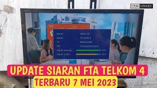 Update siaran fta Telkom 4 terbaru 2023