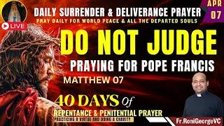 Do not judge, or you too will be judged | New Testament Bible Reading | Fr. Roni George VC