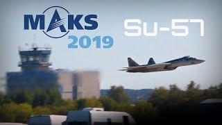 MAKS 2019 ️ Su-57 Fast, Agile Flight Display!! - HD 50fps