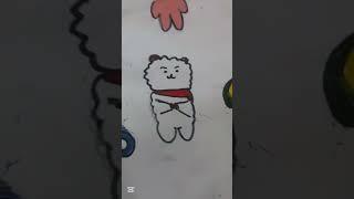 BT21 PAINTING #BT21#COOKY#TATA#RJ#KOYA#MANG#SHOOKY#CHIMMY#colorful rainbow