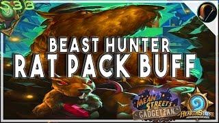 Hearthstone | EdwardNygma's NEW BEAST HUNTER RAT PACK BUFF Deck | STANDARD | GADGETZAN Furo