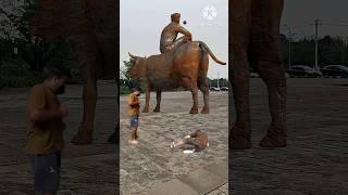 Unblocked & Uneal: The Most Epic VFX Bull Ride You'll See Today  VFX #cowboy #unblocked #shorts