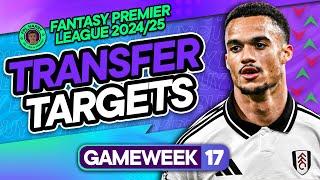 MY FPL GW17 TRANSFER TARGETS ️  Will Cunha get suspended?  | Fantasy Premier League 2024/25