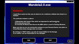 Mandela2.0.exe - Warning Window Testing