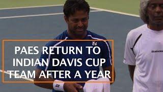 PAES RETURN TO INDIAN DAVIS CUP TEAM AFTER A YEAR