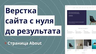 Адаптивная верстка сайта с нуля с пояснениями. Макет Avion. Часть 2. Страница About