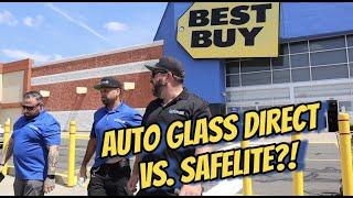 Day in the life of Auto Glass Direct: Car windshield fix, Safelite workers and Best Buy shopping!