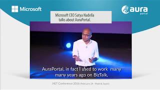 Microsoft CEO Satya Nadella talks about AuraQuantic - BPM Solution