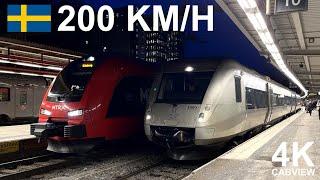 Swedish High speed train 200km/h (Stockholm to Sundsvall)