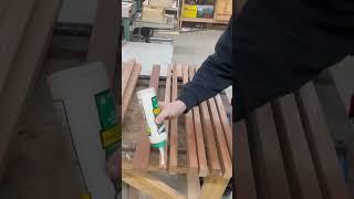 Panel glue up for a big cnc carve. #woodworker #woodwork #shortsvideo #carpenter