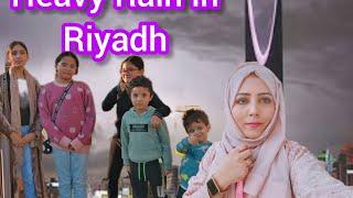 Heavy Rain in Riyadh || Family day with 5 kids