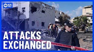 Israel And Hezbollah Exchange Escalating Attacks | 10 News First