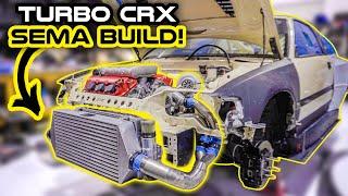 Twin Turbo J35 Swap CRX Intercooler & Cold Side Fabrication - 800HP Honda Build for SEMA 2024!