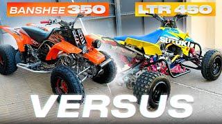 BANSHEE 350 VS SUZUKI LTR 450// PICADAS A PLENO