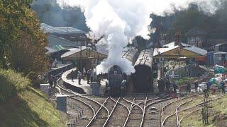 60007 'Sir Nigel Gresley' Opens Up Through Horsted Keynes - Giants of Steam