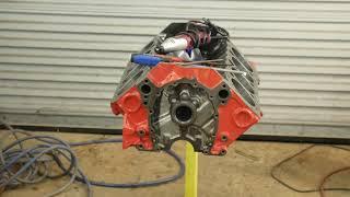 The Build Chronicles | Backyard crankshaft polishing? | How to : Block oil control mod | 350 Chevy |