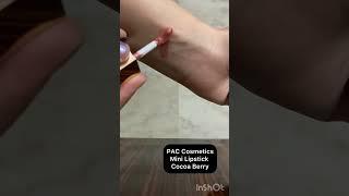 PAC Mini Lipstick in the shade- COCOA BERRY #reels #youtubeshorts #smallbusiness #makeup #lipstick