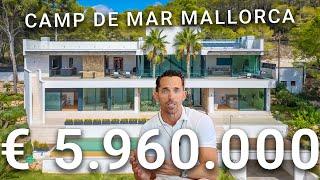 Tour durch modern-mediterrane Luxusvilla in Camp de Mar Mallorca