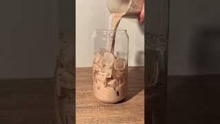 The perfect iced latte ️ #coffee #icedlatte #homecafe
