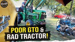 ABANDONED GTO & HARD WORKING Tractor!