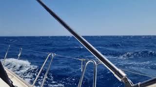 Sailing from Kavalliani to Karystos, Evia, Greece 25. August 2023