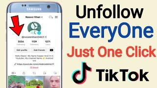 how to unfollow everyone on tiktok at once | tiktok unfollow trick