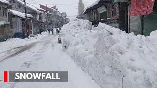 Kargil: Heavy Snowfall starts In  Drass