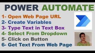 Power Automate CLICK, Type, Copy Data | Select from Dropdown, Power Automate Web Automation