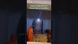 Suryatilak darshan of shree ram at #Ayodhyadham #jayshreeram #suryatilak #rammandir #ramnavami #joel