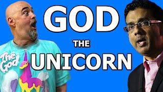 MATT DILLAHUNTY EXPLAINS THE DIFFERENCE BETWEEN GOD & UNICORNS TO DINESH D'SOUZA