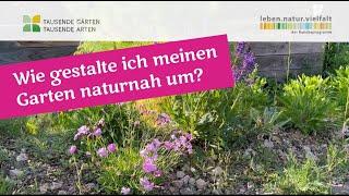 Rundgang - Wie gestalte ich meinen Garten naturnah um?