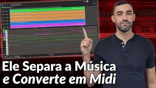 Programa que Separa a Música e Converte em Midi