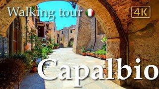 Capalbio (Tuscany), Italy【Walking Tour】History in Subtitles - 4K