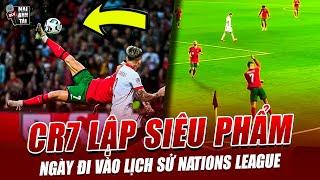 BỒ ĐÀO NHA 5-1 BA LAN: RONALDO LẬP SIÊU PHẨM XE ĐẠP CHỔNG NGƯỢC NGÀY ĐI VÀO LỊCH SỬ NATIONS LEAGUE