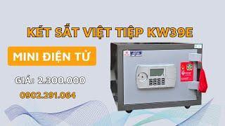 REVIEW Két sắt việt tiệp KW39E mini điện tử chống cháy tích hợp chìa khóa thông minh