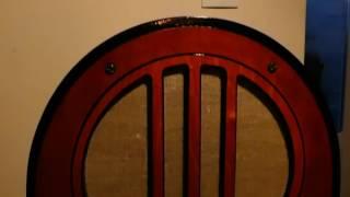 Bluetooth speaker system 1934 Philco model 84B with FM radio and Aux inputs.