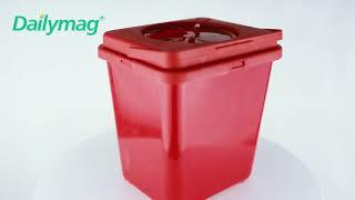 How to use Dailymag DMS-T3 3L medical sharps container