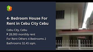 4- Bedroom House For Rent in Cebu City Cebu