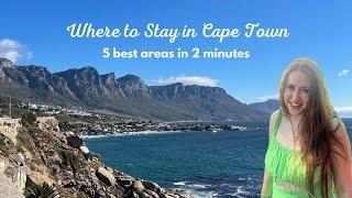 Where to Stay in Cape Town - 5 Best Areas in 2 Minutes