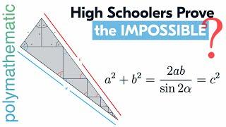 Pythagoras Would Be Proud: High School Students' New Proof of the Pythagorean Theorem [TRIGONOMETRY]