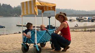 PVC Shade For A Beach Wagon, Full DIY Video. Inexpensive PVC Pipe Design￼, #SnapClamps ￼