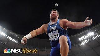 Joe Kovacs wins greatest shot put final ever by 1cm | NBC Sports